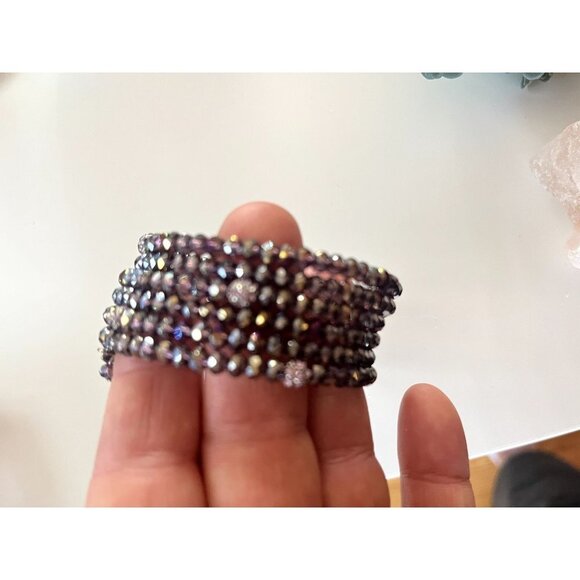 Multi Strand Garnet Beaded Bracelet - Picture 9 of 13